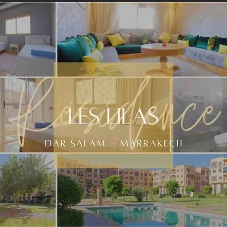 Residence Des Lilas Dar Salam Chez Madame Assyl Residence Avec 3 Piscines Marrakesh Exterior photo