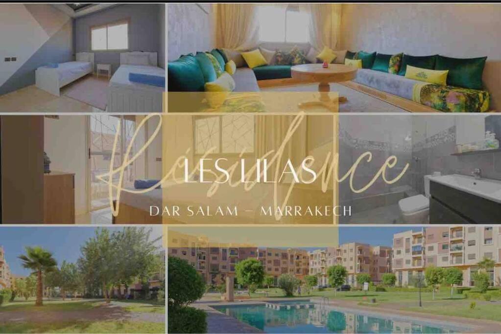 Des Lilas Dar Salam Chez Madame Assyl Avec 3 Piscines * مراكش